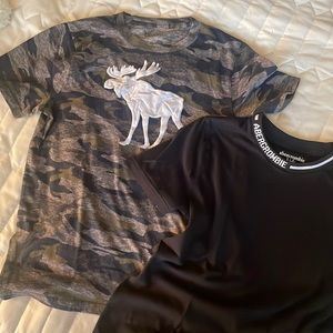 Abercrombie kids 2 t shirts very good condition